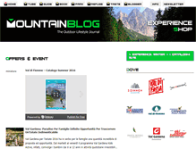 Tablet Screenshot of experienceshop.mountainblog.it